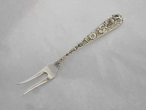 S KIRK & SON REPOUSSE STERLINGSILBER ZITRONENGABEL 4 1/2" OHNE MONOGRAMM - Bild 1 von 7