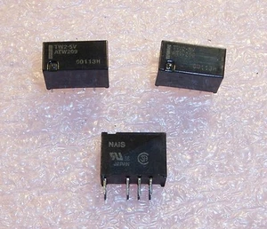 CANTIDAD (10) RELÉS DE SEÑAL TW2-5V NAIS 2A 5V DPDT ATW209 - Imagen 1 de 1