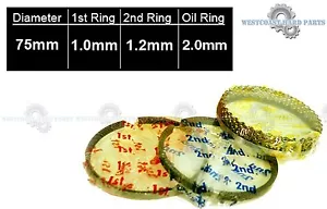 Honda Civic 1.7L DX LX EX D17A1 D17A2 D17A6 Piston Rings *NEW* STANDARD - Picture 1 of 2