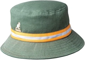 Kangol Stripe Lahinch Bucket Hat Men's Summer K4012SP Oil Green Sizes: S - XL - Picture 1 of 3