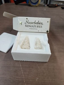 Department 56 SNOWBABIES  MINIATURES "FROSTY FOREST"  SET OF 2  (Xmasi) - Picture 1 of 3