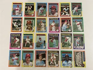 1975 Topps PHILADELPHIA Phillies Team Set STEVE CARLTON Mike SCHMIDT Luzinski - Picture 1 of 3