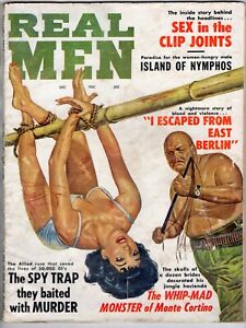 REAL MEN Dec 1962 Whip Mad Monster NAZI VICE KINGS Man Male PULP MAGAZINE