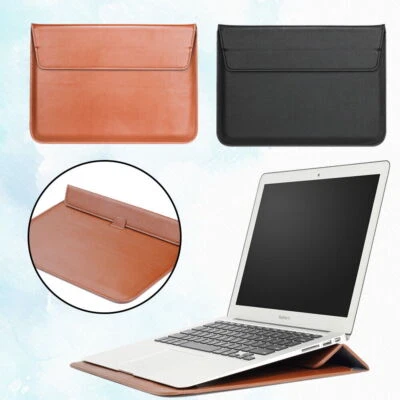 Sleeve Leather Laptop Bag Stand Case Fit Apple Macbook Pro Air 13'' 14'' 15' 16