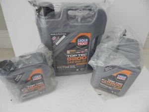 Liqui Moly Toptec 6200 SAE 0W-20 Synthetic Motor 9 Liters 20238 New - Picture 1 of 5