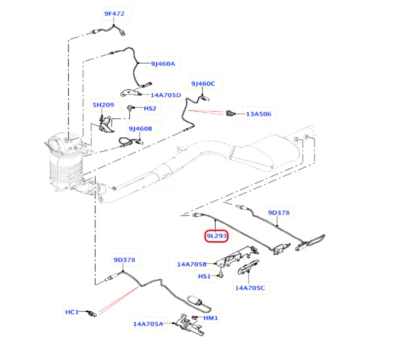 Sensore NOX originale JAGUAR/LAND ROVER LK62-5H310-AC E-Pace X540 Velar L560 Vogue - Immagine 1 di 4