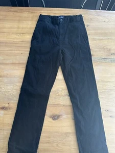 Boy Black Chino Pants Size 16 Slim - Picture 1 of 6
