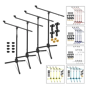 Soporte de micrófono trípode de 5 núcleos 4 piezas soporte ajustable brazo de brazo de micrófono de piso - Imagen 1 de 69