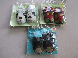 NUEVOS CON ETIQUETAS Circo MINISTAR Cuero Suela Suave Zapatos para Cuna * Mono o Perro o Tren 0-6 MO - Imagen 1 de 9