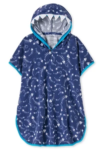 Schiesser boys poncho bath hooded cloth sponge 92 98 104 116 128 140 - Picture 1 of 2