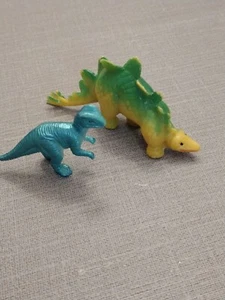 Vintage Mini Plastic Dinosaurs Lot Of 2 - Picture 1 of 8