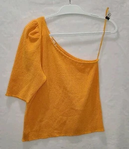 Nation LTD Kirstie Smocked One Shoulder Top XL Pima Cotton Festival MSRP $145 - Picture 1 of 9