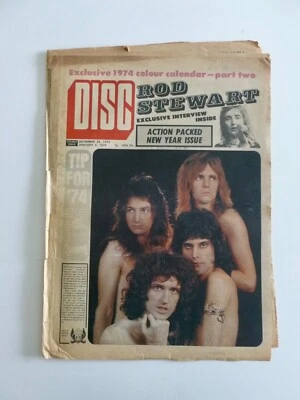 DISC - 29 December 1973 / 5 January 1974 - Queen Freddie Mercury Rod Stewart - Image 1 of 2