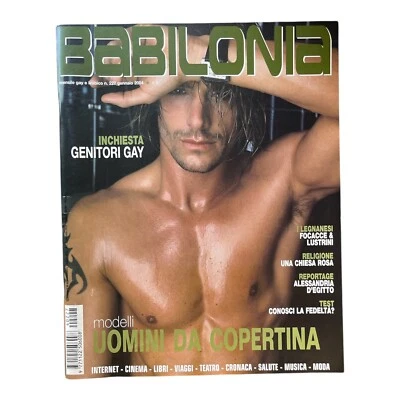 Babilonia Italian N. 227 January 2004 Adult Male Gay Lifestyle Magazine Italy - Image 1 of 3