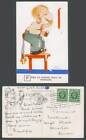 MABEL LUCIE ATTWELL 1936 Old Postcard Shaving Finks Id Rarver Have Whiskers 2926