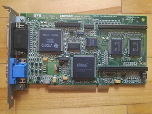 Vintage Matrox Graphics Card 2 MB PCI VGA Compaq 243136-001 - Picture 1 of 3