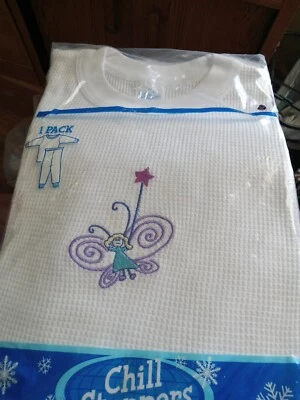 Chill Stoppers Girl's  Long John Underwear 2pc Set Size 10  - Image 1 of 3