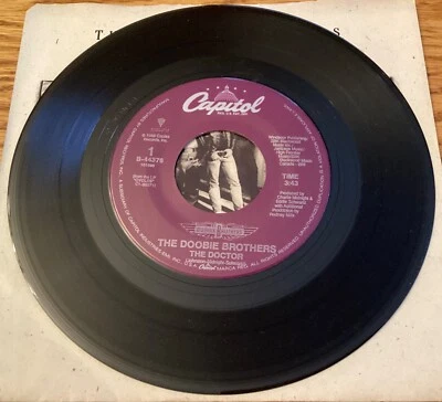 The Doobie Brothers “The Doctor / Too High A Price” 7" 45 rpm B-44376 - Image 1 of 4
