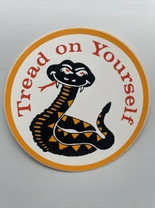 Tread On Yourself Vintage DECAL/Sticker Hippie Rat Hot Rod 70s 60s - Picture 1 of 3