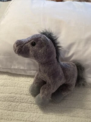 Ganz Webkinz Grey Arabian Horse Plush Stuffed Animal HM098 No Code 8.5"  - Image 1 of 4