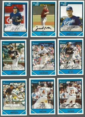 2007 BOWMAN DRAFT PICKS - PAPER or CHROME ( PROSPECTS, RC's 1st CARDS ) -U PICK! - Image 1 of 2