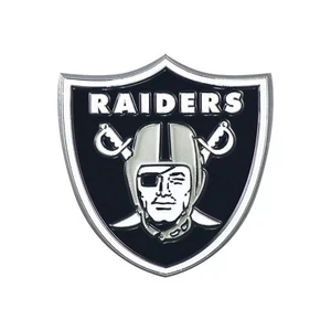 NEW 3-D Metal Raiders Color Emblem - Picture 1 of 1