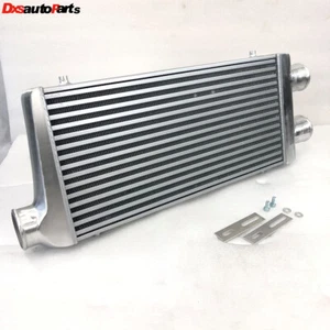 Intercooler universal de aluminio 32""X13""X3"" dos entrada de 3"", uno tubo de salida de 3"" y aleta - Imagen 1 de 10