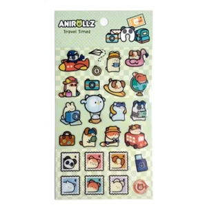 Anirollz Puffy Stickers: Travel Timez - Picture 1 of 1