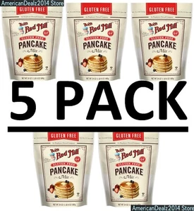 5 PACK - Bob's Red Mill Pancake Mix, Gluten Free, 24 oz (Total 7.5 lbs) - Picture 1 of 2