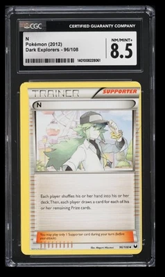 2012 Pokemon Dark Explorers N CGC 8.5 English #96/108 Miscut (MC) Error - Image 1 of 2