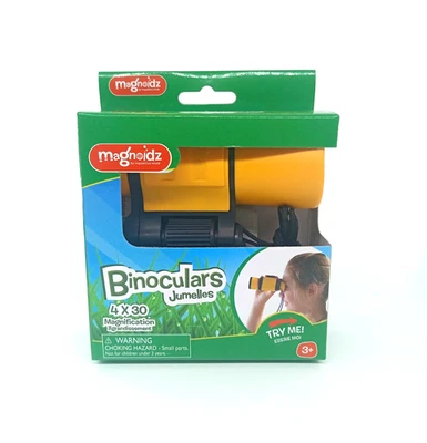 Binoculars for Kids by Magnoidz | 4x30 Magnification | Sturdy Quality | Yellow - Image 1 of 4