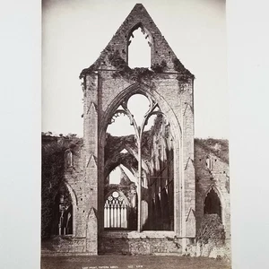 George Washington Wilson Albumen Photo Tintern Abbey East Front Wales UK - Picture 1 of 11