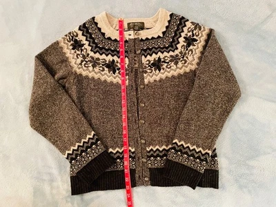 Женский кардиган eddie bauer большой высокий из овечьей шерсти/нейлона с бисером - Изображение 1 из 4