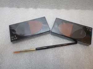 2 X SHISEIDO EYEBROW & EYELINER COMPACT REFILL NEW & SEALED  + BONUS BRUSH - Picture 1 of 4