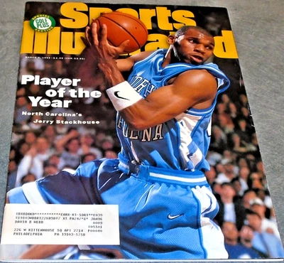 REVISTA PORTADA SPORTS ILLUSTRATED 1995 NORTH CAROLINA TARHEELS JERRY STACKHOUSE Foto 1 de 4
