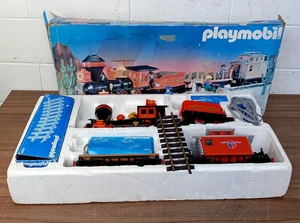 Playmobil 4032 Pacific Steaming Mary Train Set 1988 West Germany 4350 Transforme - Picture 1 of 23