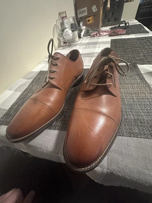 Florsheim burnt orange/brown oxford dress shoes men’s 13 - Image 1 of 4