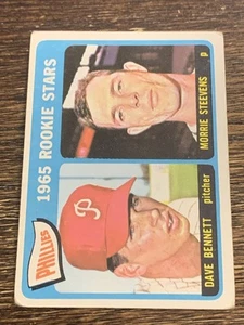 1965 TOPPS DAVE BENNETT MORRIE STEEVENS #521 RC ROOKIE PHILLIES VG-VG+ OR BETTER - Picture 1 of 2
