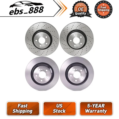 Brembo 4pcs Front Rear Disc Brake Rotor for Mercedes-Benz SL400 2015-2016 - Image 1 of 2