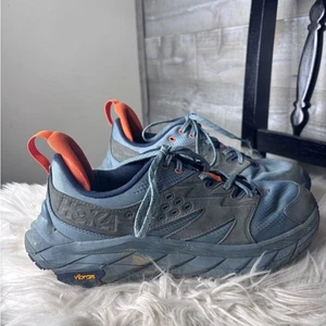 Scarpe da ginnastica Hoka One da uomo 9 blu e arancione US 9D sneaker da corsa atletica - Foto 1 di 7