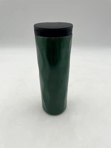 Starbucks Edelstahl Chiseled Ripple Wave Kaffeebecher Flasche Grün - Bild 1 von 6