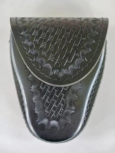 GOULD & GOODRICH Black Leather Handcuff Case K70WHS - Picture 1 of 7