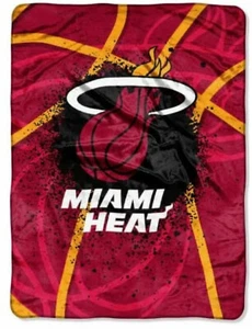Miami Heat Plush Blanket, 60”x80” - Warm & Soft NBA Blanket - Picture 1 of 3