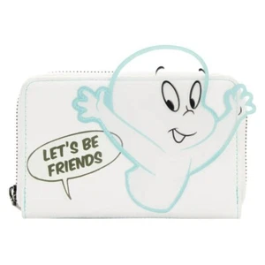 Casper - Loungefly Casper Let's Be Friends Zip Around Purse - Picture 1 of 5