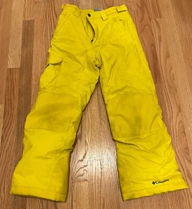 COLUMBIA KIDS UNISEX BUGABOO II SNOW PANTS OMNI-HEAD sz M LASER LEMON 1806711 - Picture 1 of 3