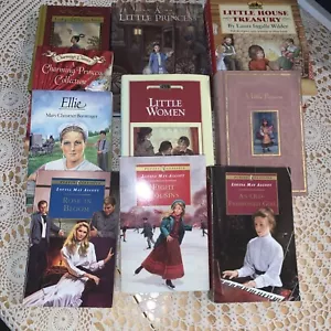Teen Girl Classic Fiction Books Lot Little Women Little House On The Prairie ++ - Picture 1 of 20