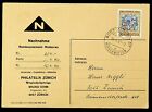 SEPHIL SWITZERLAND 1967 PRO PATRIA 30+10f ON NACHNAHME PC FROM & TO ZURICH