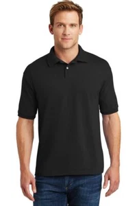 Pack Of 5 Hanes 054X Mens Short Sleeve 5.2-Ounce Jersey Knit Sport Polo Shirt - Picture 1 of 11