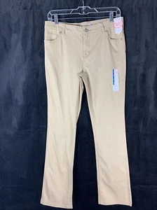 Girls Size 16 Wonder Nation NWT Beige Color Bootcut Pants  - Picture 1 of 6