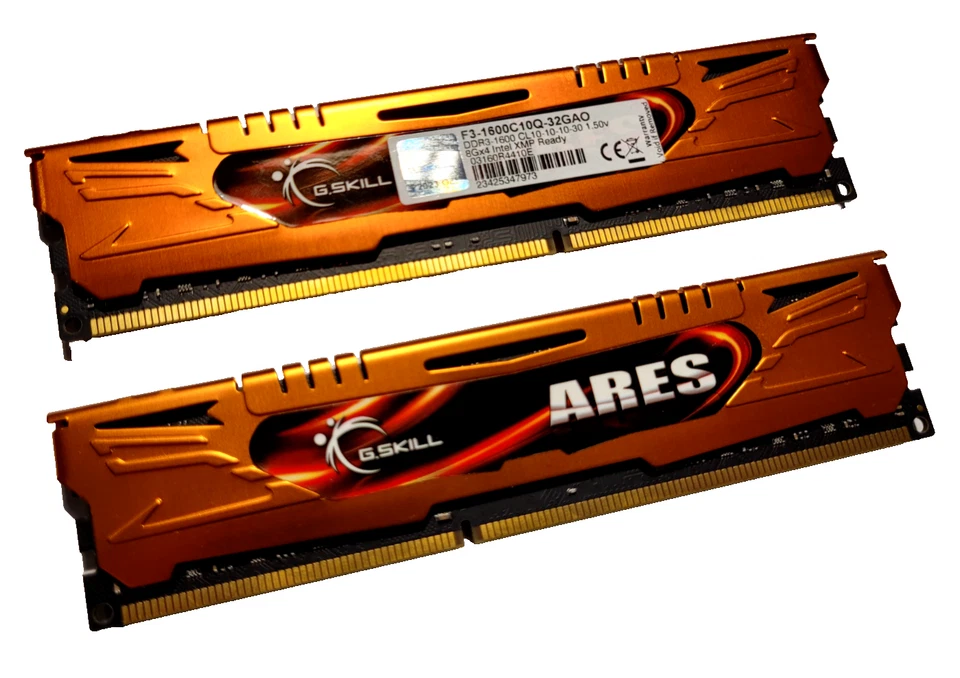 G.Skill Ares F3-1600C10Q-32GAO | 16 GB (2x8GB) DDR3 RAM | DDR3-1600 | ARES - Bild 1 von 1